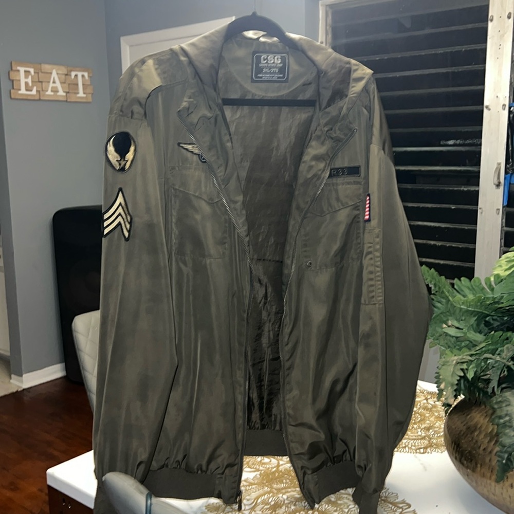 CSG olive green army jacket